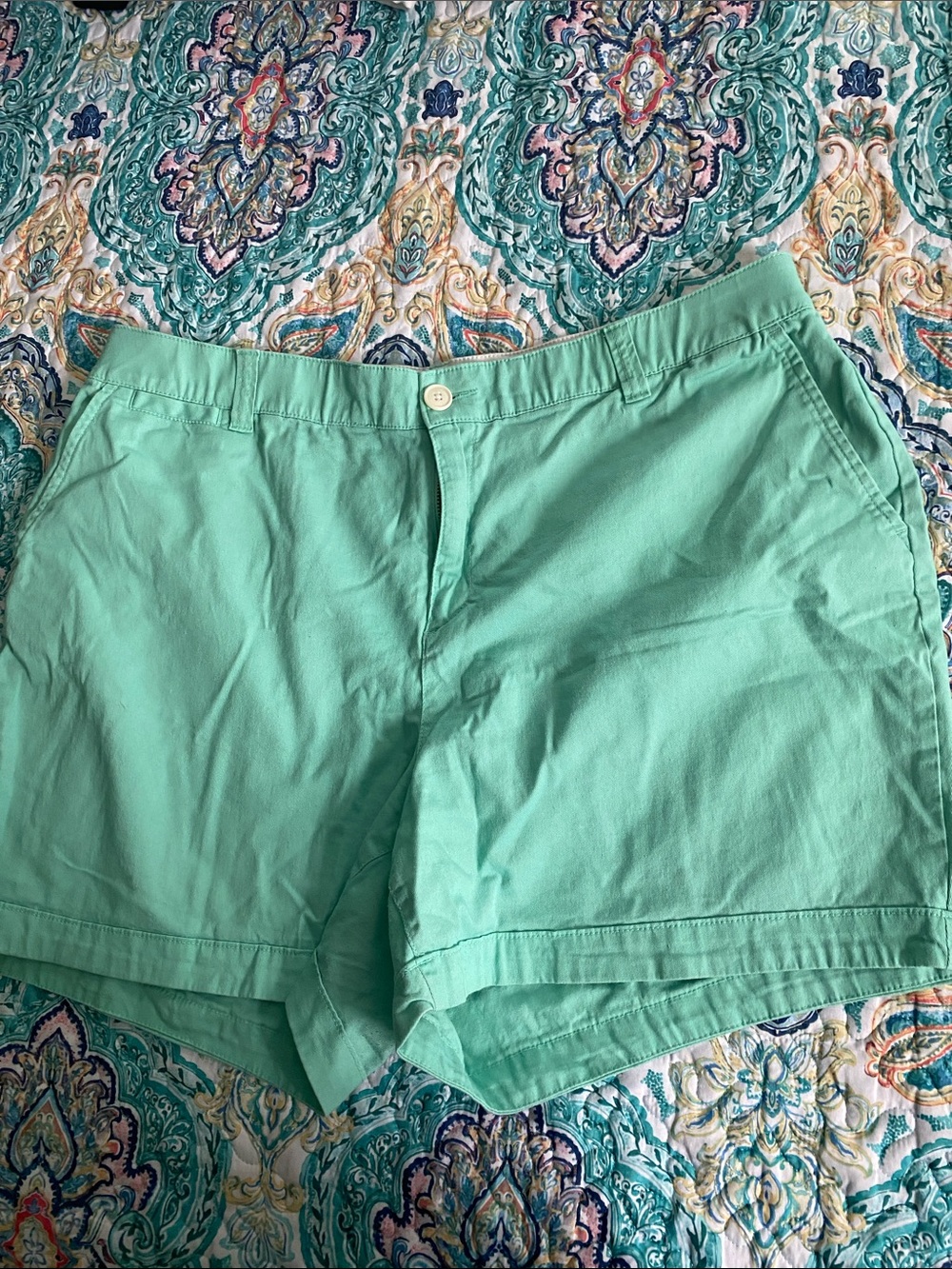 Lane Bryant Mint Green Chino Bermuda Shorts